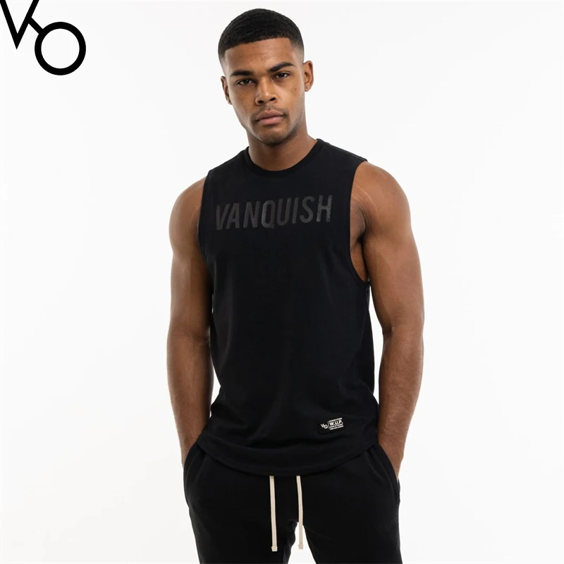 

Men's Tank Top Sports Fitness Cotton Sleeveless T-Shirt New Summer Gym Running Training Bodybuilding Elastic Breathable Vest