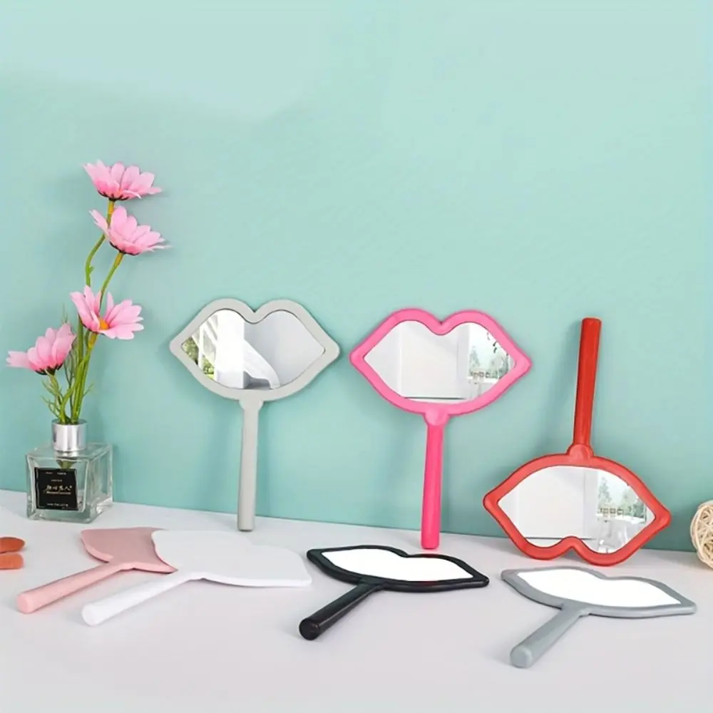 Handheld Mirror Simple Decorative Plastic Portable Mirror Travel Size Unique Make Up Mirror Children Gift wire bending pliers consistently make up to 6 size loops