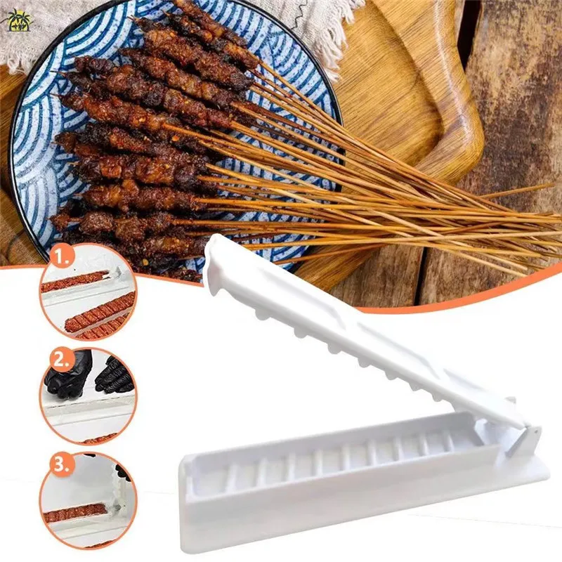 Portable BBQ Grilling Basket Stainless Steel Nonstick Barbecue Grill Basket Tools Grill Mesh for Meat Hamburger Barbecue Tools