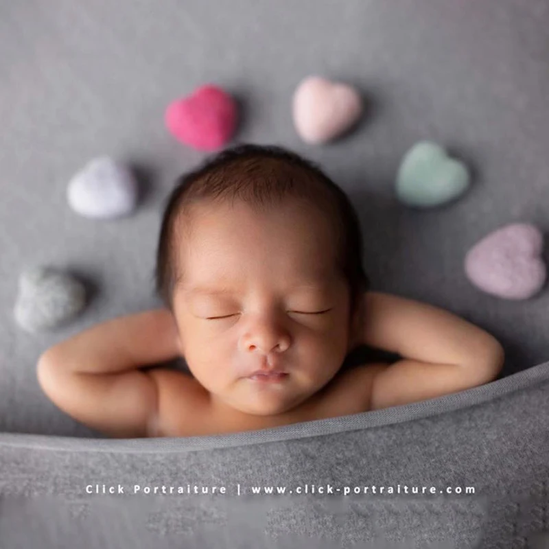 

Сделай Сам детский шерстяной фетр для фотосъемки украшение новорожденный фон аксессуары в форме сердца реквизит для фотостудии