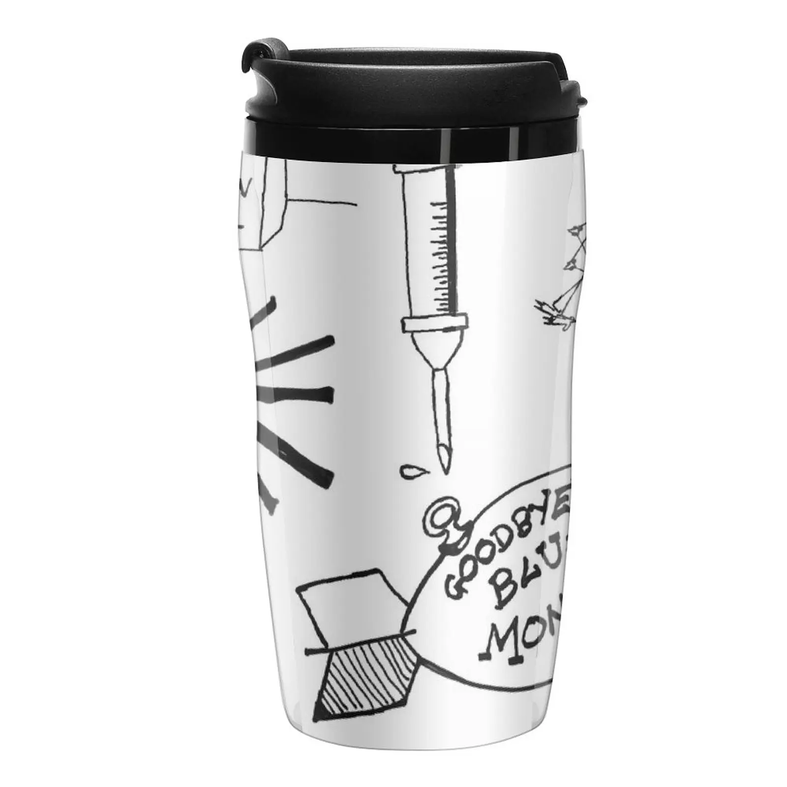 

New Ode to Vonnegut -- Pattern Travel Coffee Mug Cofee Cup Coffee Mugs Coffee Cup To Go