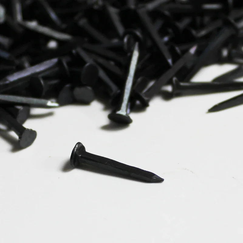 100pcs Shoe Tacks/Nails 10-25mm Square Shank 1.1mm dia. For Lasting, Repairs. Tiny. Small