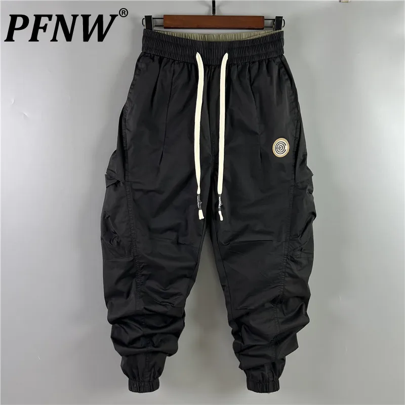 

PFNW Summer New Men's Darkwear Techwear Cargo Pants High Street Camping Outdoor Baggy Pioneer Paratrooper Chic Trousers 12Z1505