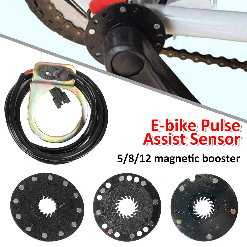 

New Electric Bicycle Pedal System Assistant Sensor Accessories 5/8/12 Magnets Speed Sensor Speed Sensor Alloy Pulse Assist
