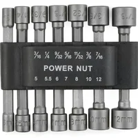 9/14PCS Hexagon Nut Driver Drill Bit Socket Screwdriver Wrench Set Drill Bit Adapter for Electric Screwdriver Handle Tool 5-13mm 2