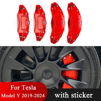 Brake Caliper Covers for Tesla Model Y 2020 - 2024 with Decals Accessories