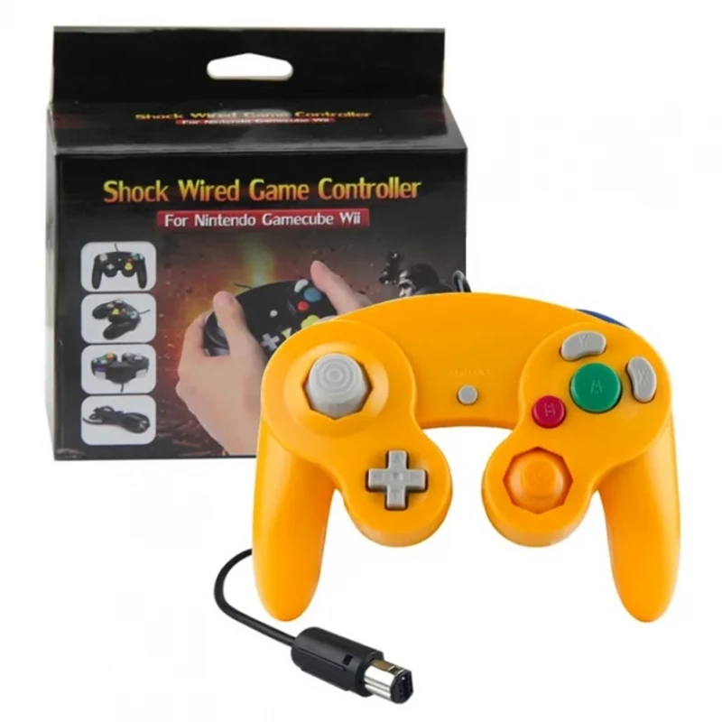 Controller Compatibile Per Nintendo Game Cube Cable Ngc Console Light Orange # Nintendo Gamecube (Dol-001) # Remote Nintendo Gamecube (Dol-003)