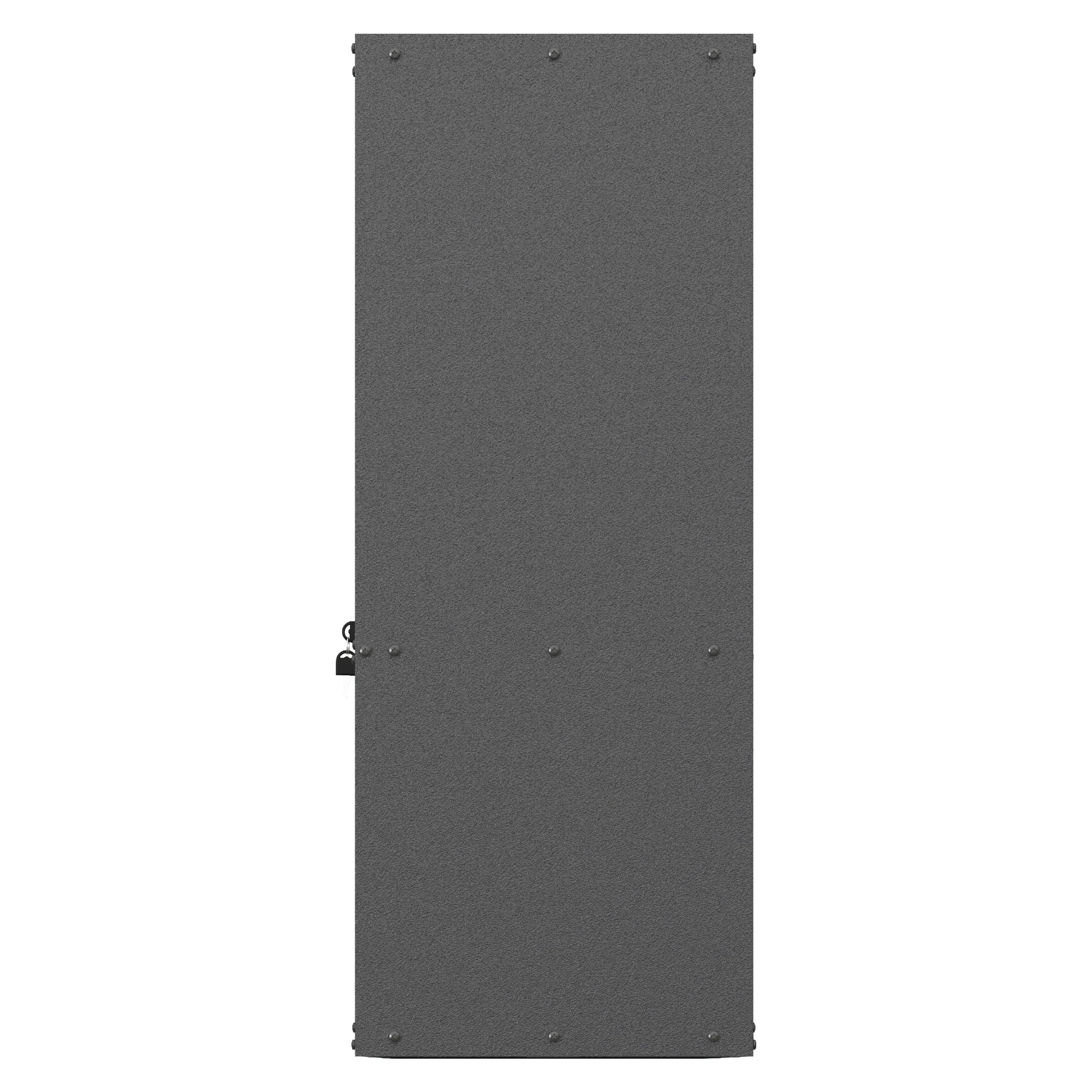 Wandmontierter Werkzeugschrank aus Metall mit abschließbarer Tür, 1 Regal und 1 offener Schublade – 75 × 77 × 30 cm, grau, für Garage, Lager – Detail 9
