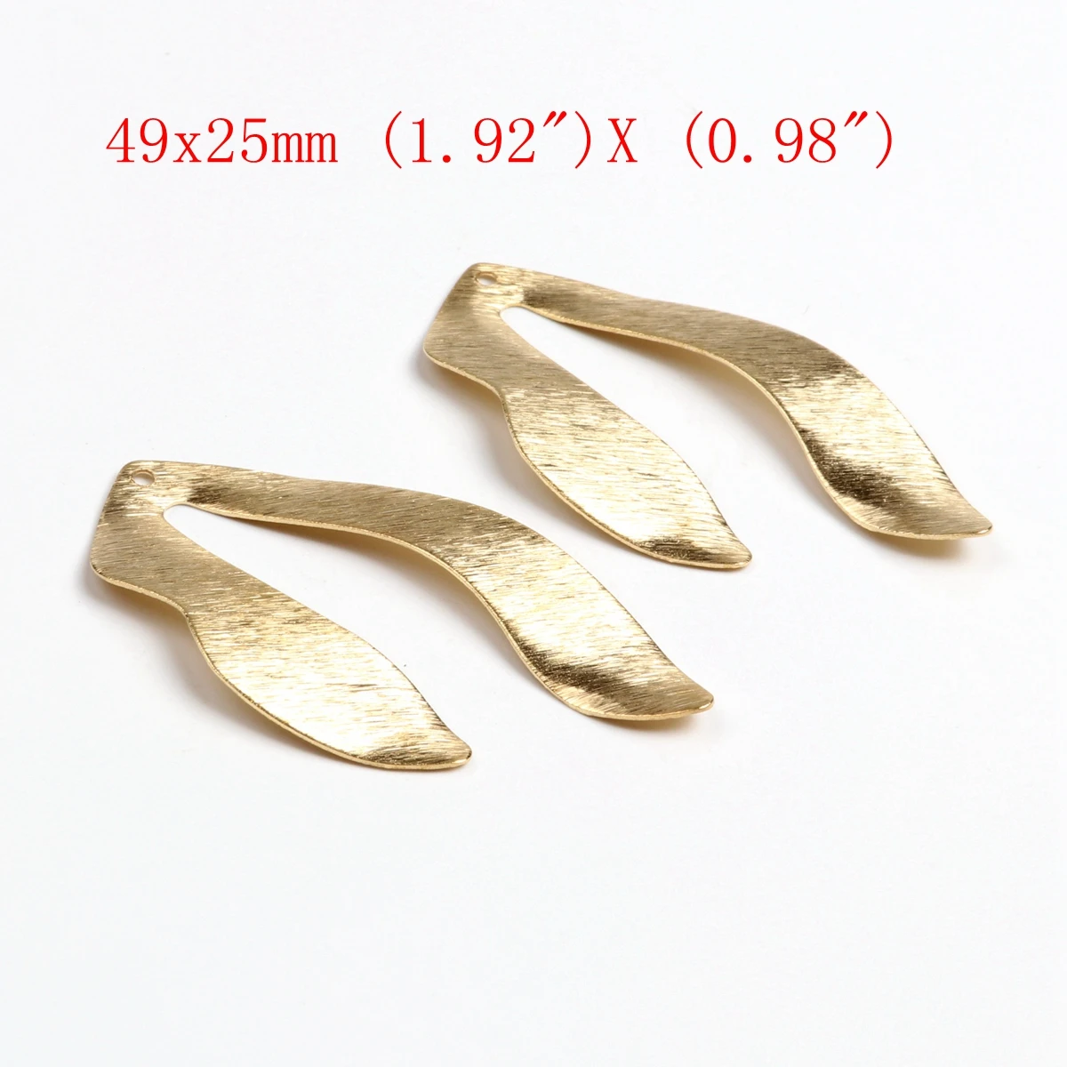 Roh gehämmerte Messing-Charms, Geometrie-Stecker, Zubehör für DIY-Ohrringe, Halskette, Armband, DIY-Herstellung, Schmuckzubehör – Detail 5