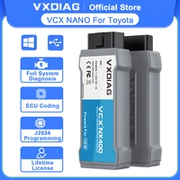 VXDIAG VCX NANO for Toyota Car Diagnostic Tool for Lexus OBD2 Scanner J2534 Passthru Programming ECU Coding OEM Diagnosis