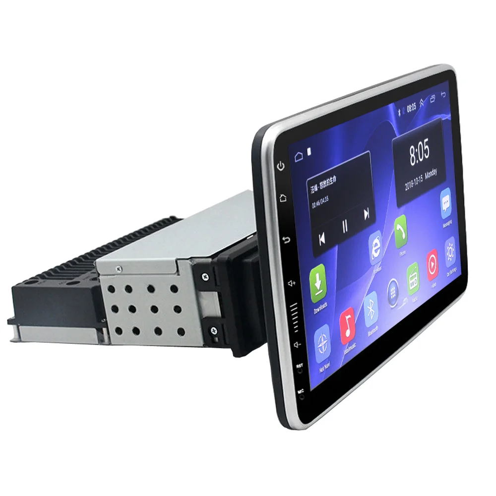 4G+64G Android 10.0 DSP IPS Rotatable 1 din car radio car stereo For 360 Degree universal audio Video DVD player 4G Wifi