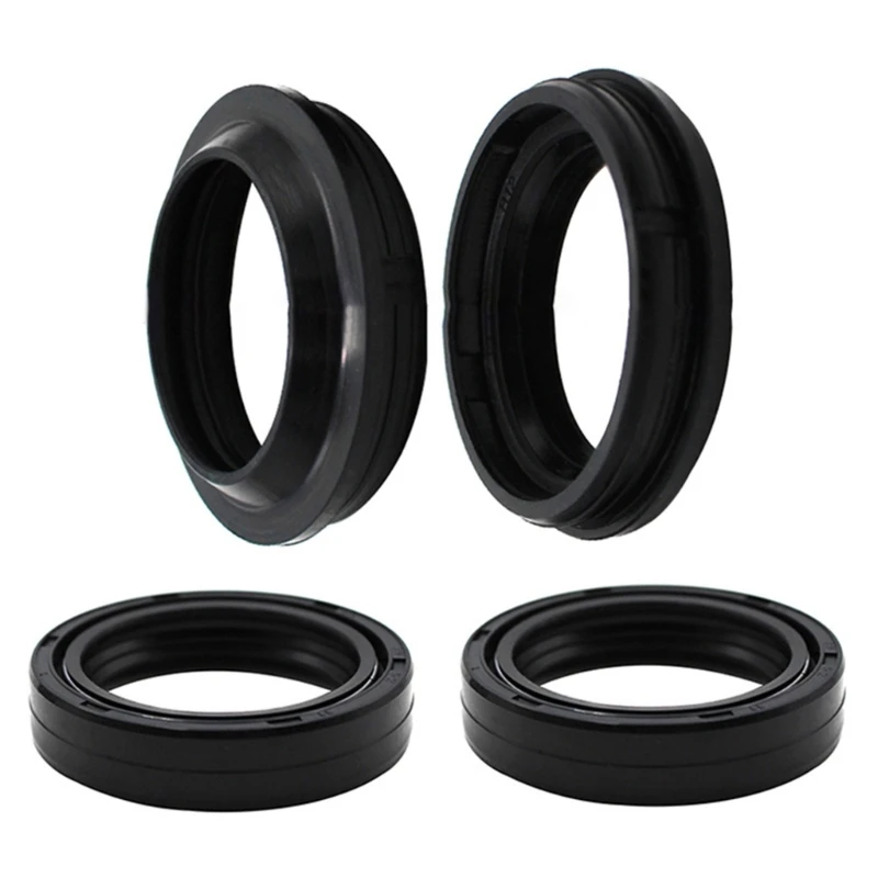 

2024 New Motorcycle Front Fork Damper Shock 2Pcs Oil Seal +2Pcs Dust Seal Kits 35x48x11mm for CB750/RZ350/RM125