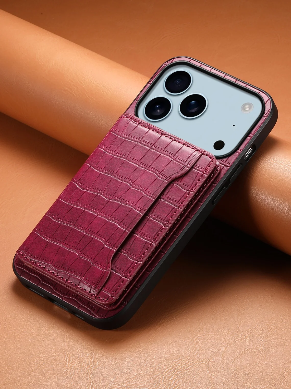 Versatile Leather Case: Wallet, Stand & Protector