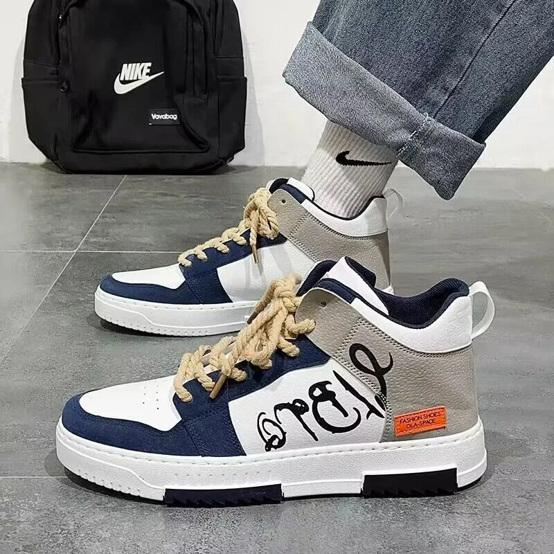 

High Top Men Casual Sneakers Lightweight Outdoor Anti Slip Training Shoes for Men Comfortable Running Designer Breathable Shoes