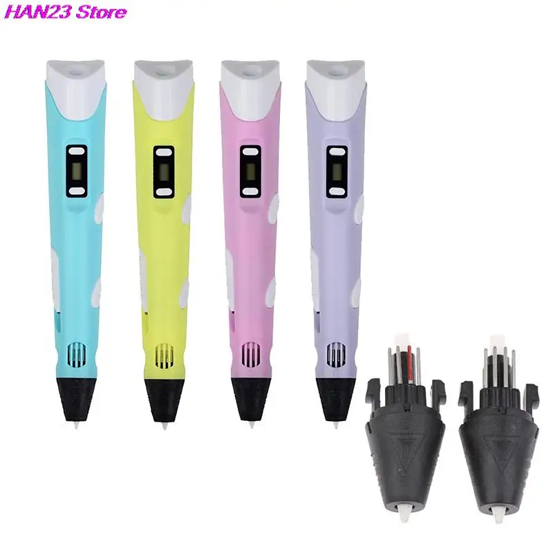 4 Styles Replacement Nozzle Extruder Print Head for 1-2 Generation 3D Printing Pen Parts 5V-12V 3d printing pen