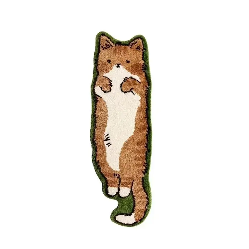 Fluffy Nordic Cartoon Non-Slip Floor Mat for Bedroom and Living Spaces
