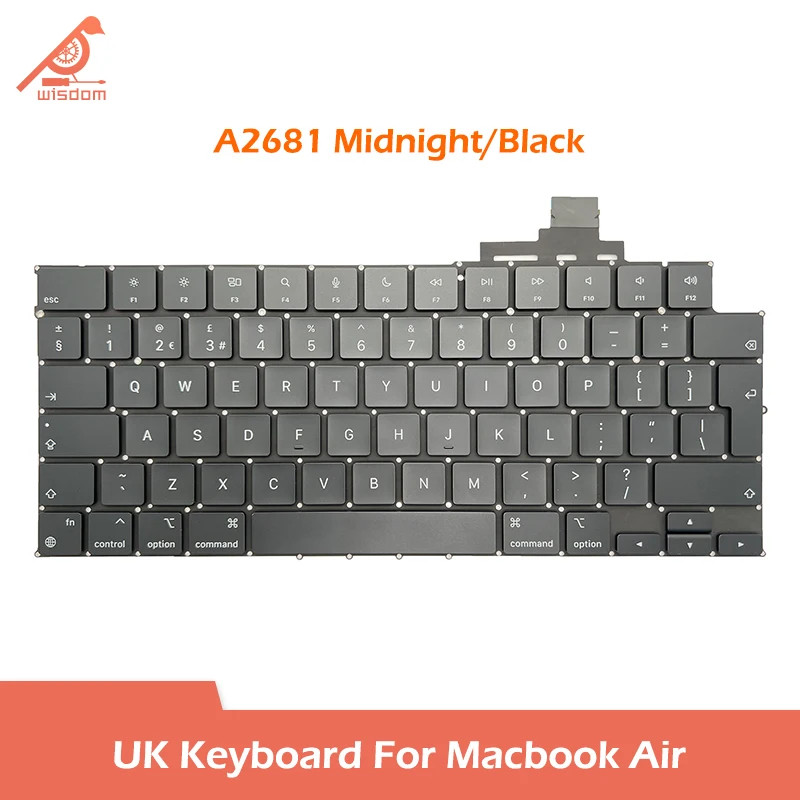 Laptop A2179 A2337 A2681 Tastiera Uk English Per Macbook Air 13 "Sostituzione Tastiere 2020-2023 Anno