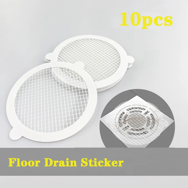 Antiblocking Filter Screen Disposable Floor Drain Sticker Hair Catcher Drain Stopper Cover