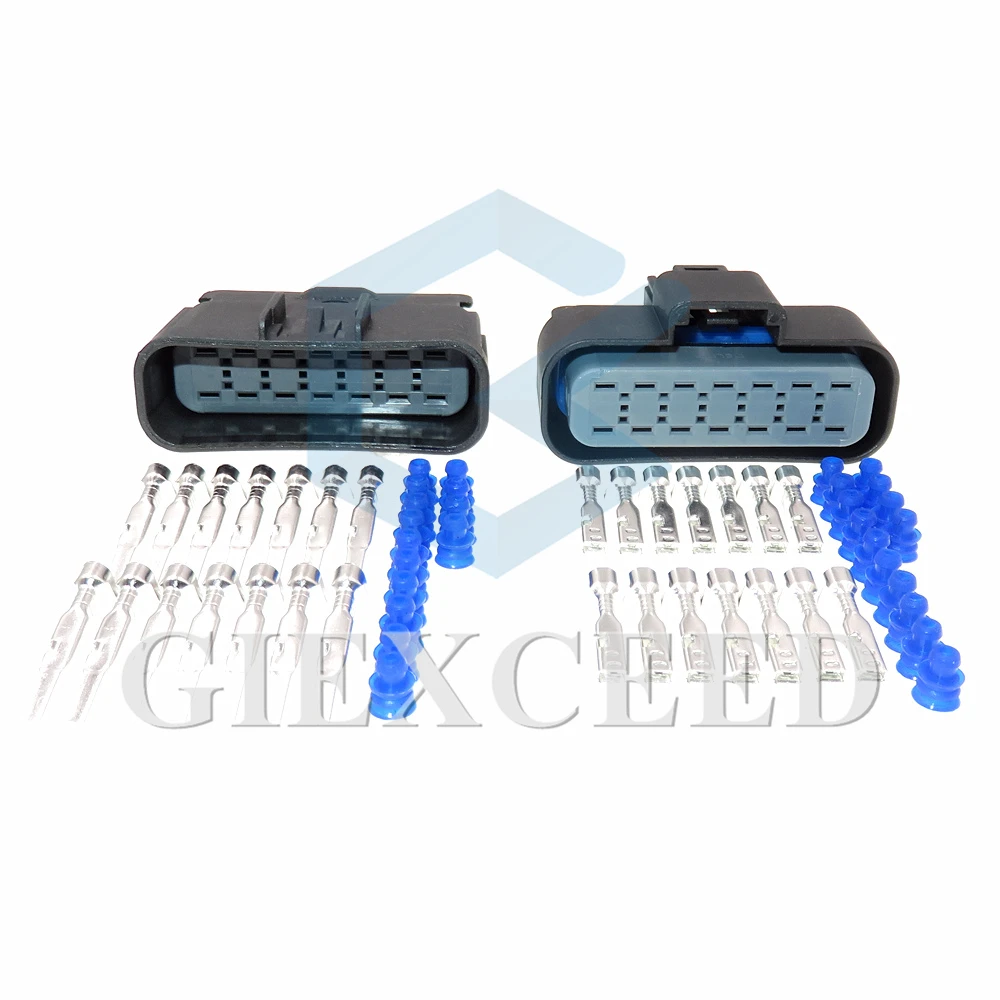 

1 Set 14 Pin Car Wiring Terminal Electric Cable Male Female Sealed Socket 15326922 15326917 Auto Waterproof Wire Connector