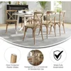 Bardstown Bistro Style Wooden Dining Chair - Medium Natural White Grain - High X-Back 5