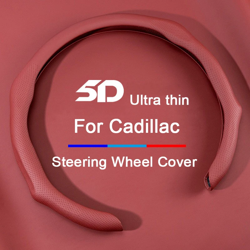 

New Styling Car Steering Wheel Cover Anti-skid Wheel Booster Cover For Cadillac XT5 ATS CT4 CT5 CT6 XT4 XT6 Interior Accessories