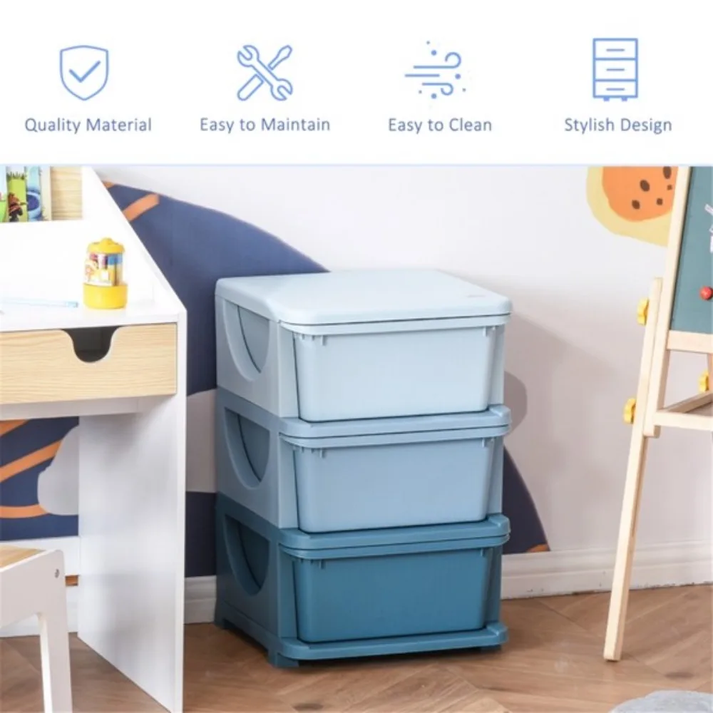 

Kids Storage Unit Dresser-Blue