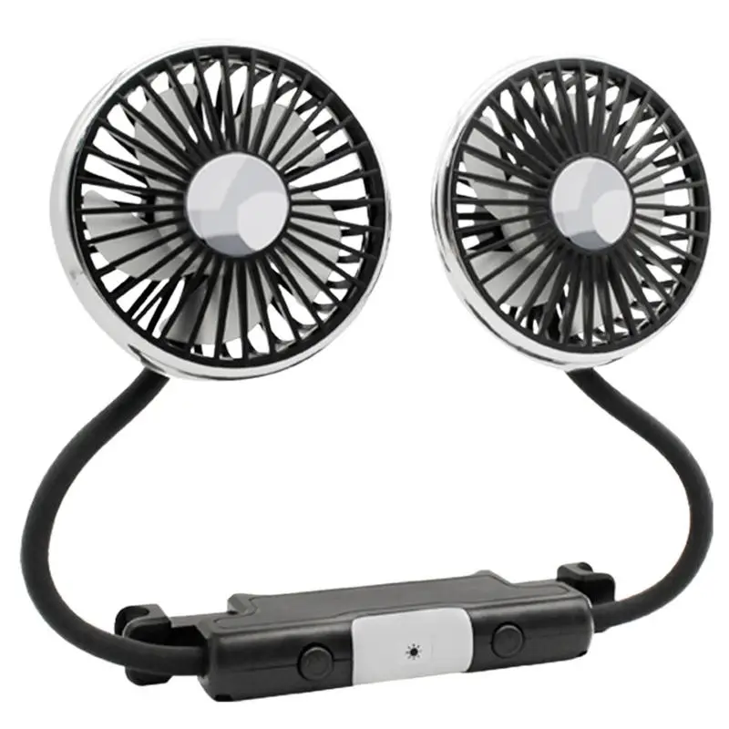 

Backseat Car Cooling Fan 360 Degree Rotatable Auto Cooling Air Fan Speeds Adjustable Car Electric Cooling Fan Vehicle Fan