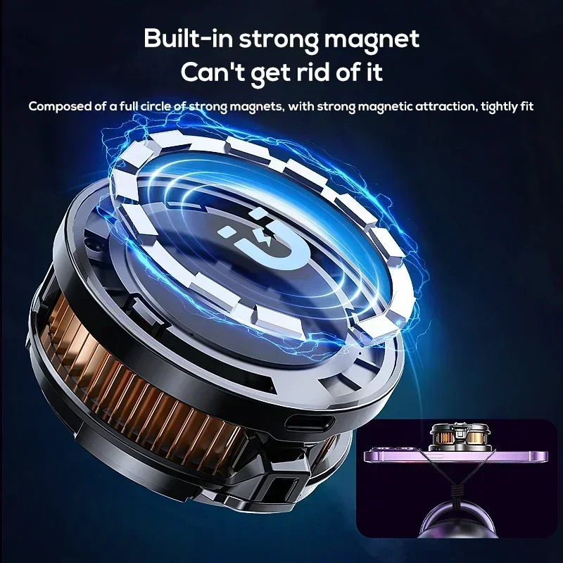 2 in 1 Magnetic Phone Cooler Fan for Gaming & PUBG Se4461e37fe0d44269696642a0f6301afD