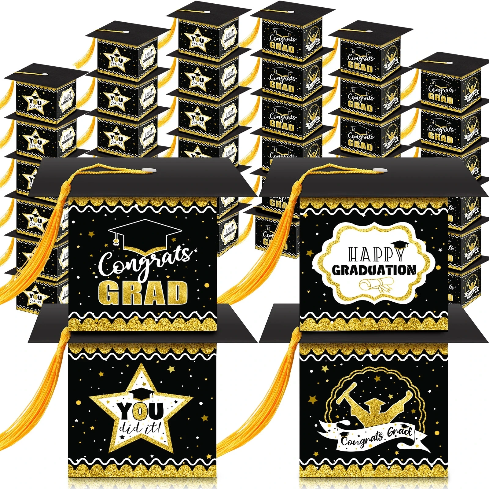 Boite A Bonbon 25 Boîtes Cadeau Graduation Classe 2024 - Boîtes
