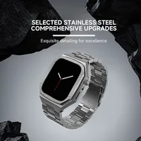 Coque de protection en acier inoxydable pour Apple Watch 11 10 42mm/46mm, Kit de modification en métal pour iwatch 11 42mm/46mm 6