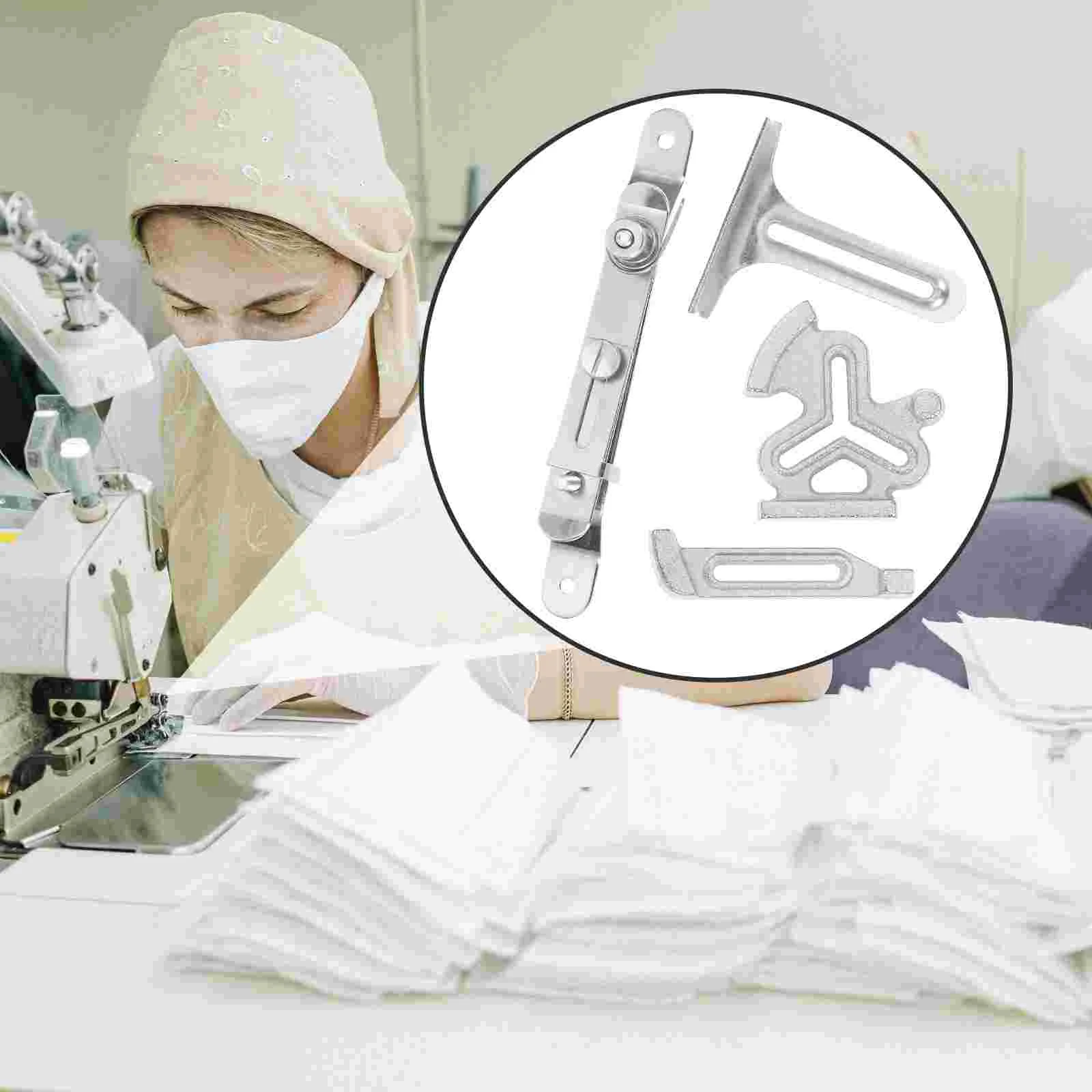 눈금자 재봉틀 프레서 발 바늘 가장자리 가이드 기계 부품, 원단 패치워크 퀼팅 다리미