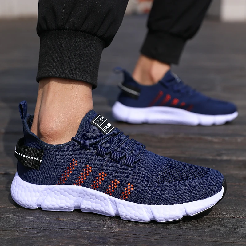 Summer Men Sneakers Breathable Anti-Odor Sports Casual Running Shoes Comfortable 2025 New Track Field Basketball Sports Shoe Men