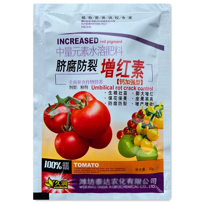 

Tomato Special Foliar Fertilizer, Anti-corrosion, Water-soluble Fertilizer, Keeping Flowers and Fruit, Supplementing Nutrition