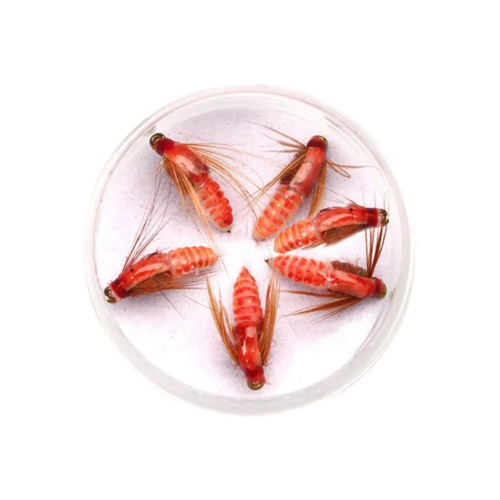 

Realistic Nymph Scud Fly For Trout Fishing Artificial Insect Bait Lure Scud Worm Fishing Lure To Catch Salmon Trout Free Sh B3I1