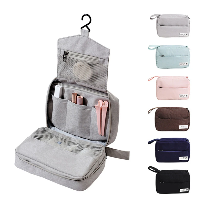 

Men Women Hanging Cosmetic Bag Multifunction Travel Organizer Toiletry Wash Make up Storage Pouch Beautician Folding Makeup Bag