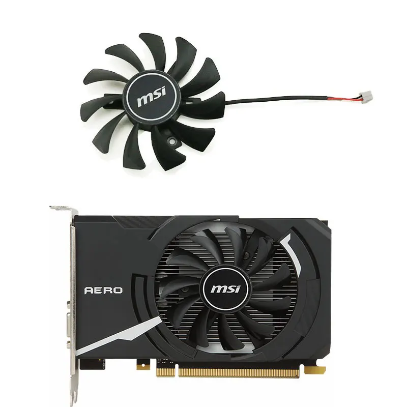 Вентилятор MSI 75 мм 2Pin HA8010H12F-Z GTX 750 для MSI Geforce GTX 750Ti 750 N740 GTX730 GTX740 R7 250 GTX1030, охлаждение графической карты