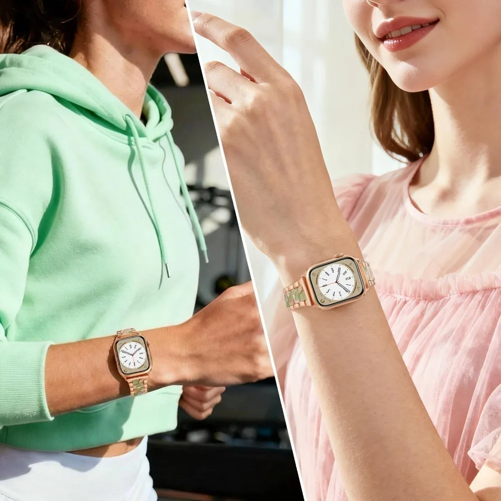 Elegant Resin Metal Watch Band - Premium Quality Accessory