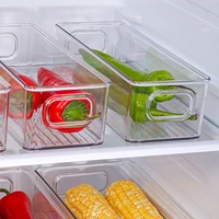 1pc-Refrigerator Food Storage Container Refrigerator Organizer Bins Stackable Fridge Food Storage Box with Hand Kitchen Accessor 2