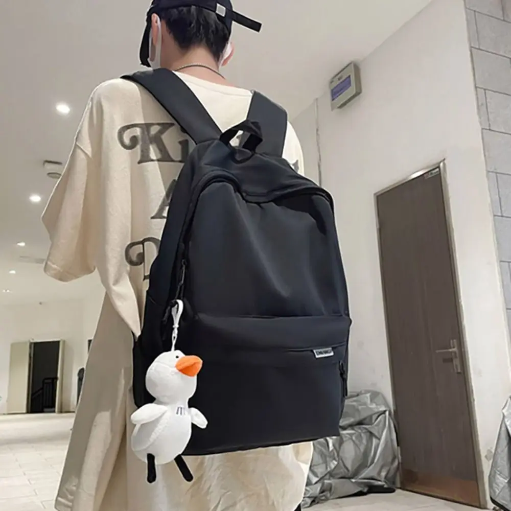 나일론 책 가방, 대용량 방수 배낭 학교 가방, 소년 소녀 패션