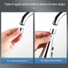 Kitchen Faucet Aerator 3 Modes Bathroom Anti-splash Tap Extender Adapter Faucet Washbasin Sprayer Saving Water Tap Filter Nozzle 5