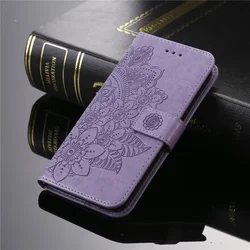 Retro Totem Sunflower Wallet Leather Phone Case with Card Slot - Redmi 10A (PURPLE)