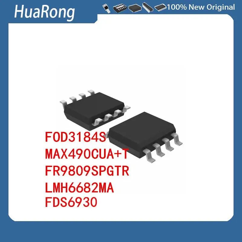 

2Pcs/Lot FOD3184S 3184 SOP-8 MAX490CUA+T 490CUA FR9809SPGTR LMH6682MA FDS6930 FDS6930A FDS6930B