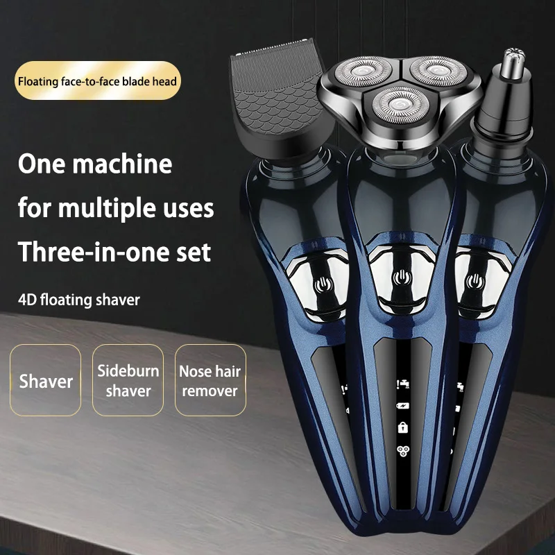 Xiaomi Electric Shaver 3 In 1 Portable Washable Rechargeable Shaver Detachable Shaver Facial For Men Beard Trimmer Wet-Dry Use 2