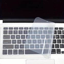 Universal Silicone Laptop Keyboard Protector Cover, 12 - 17 Inch (Clear - 12 - 14inch)