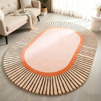 Oval Plush Line Rug 1
