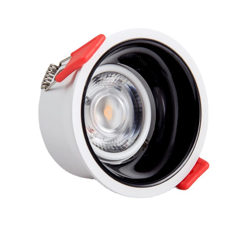 

1pc Led Downlight Recessed 7w 10W 12W 15W narrow frame cob household deep anti-glare spot light led downlight no main light