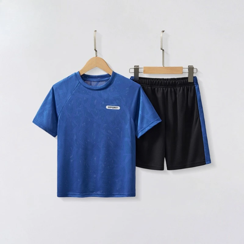 어린이 운동복 세트 빠른 건조 의류 운동복 어린이 Activewear Tracksuit   소녀 소년 남여 착용 의류