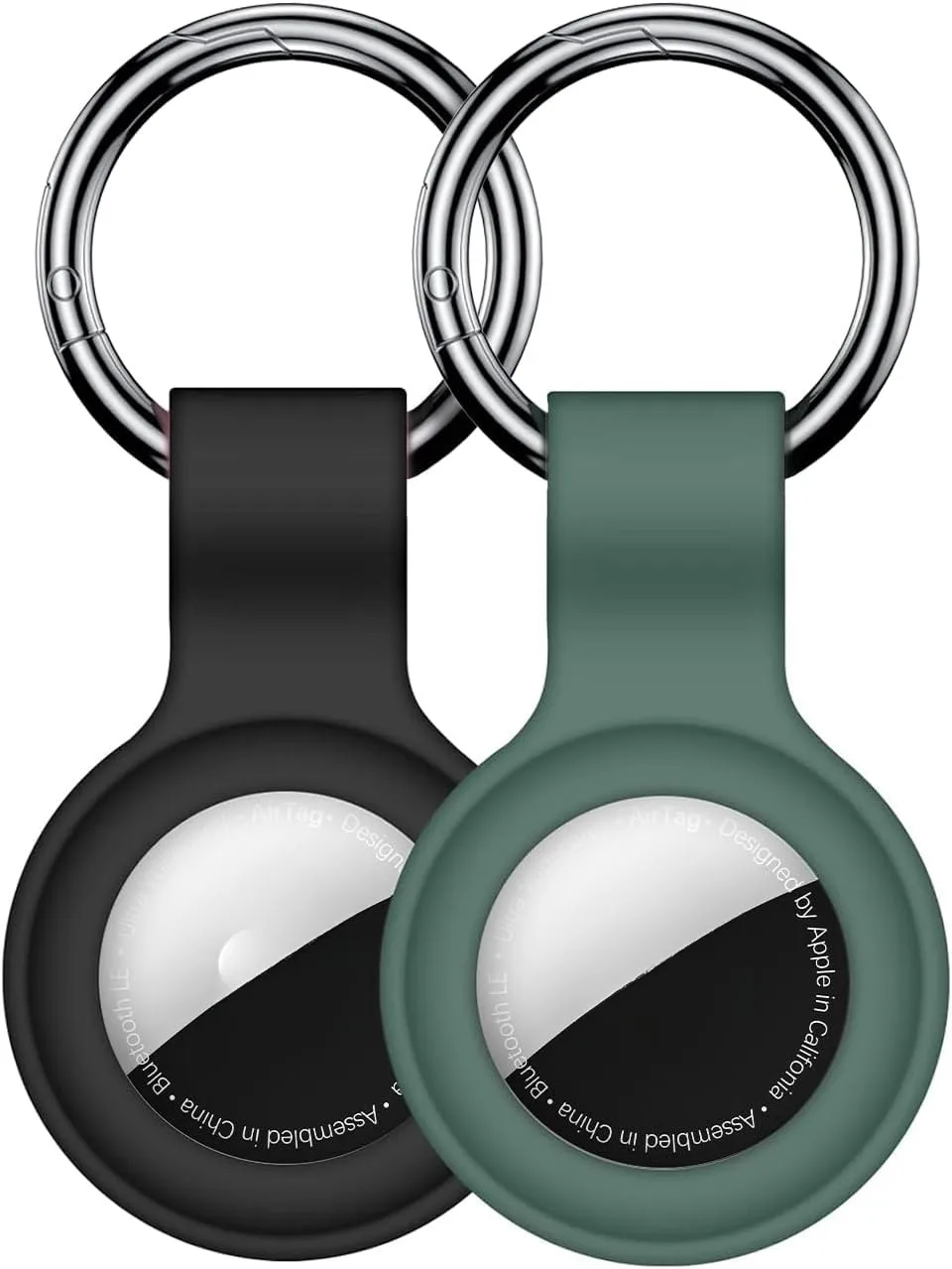 Silicone Protective Keychain Cover for Airtags - Pet Collar and Accessory Holder