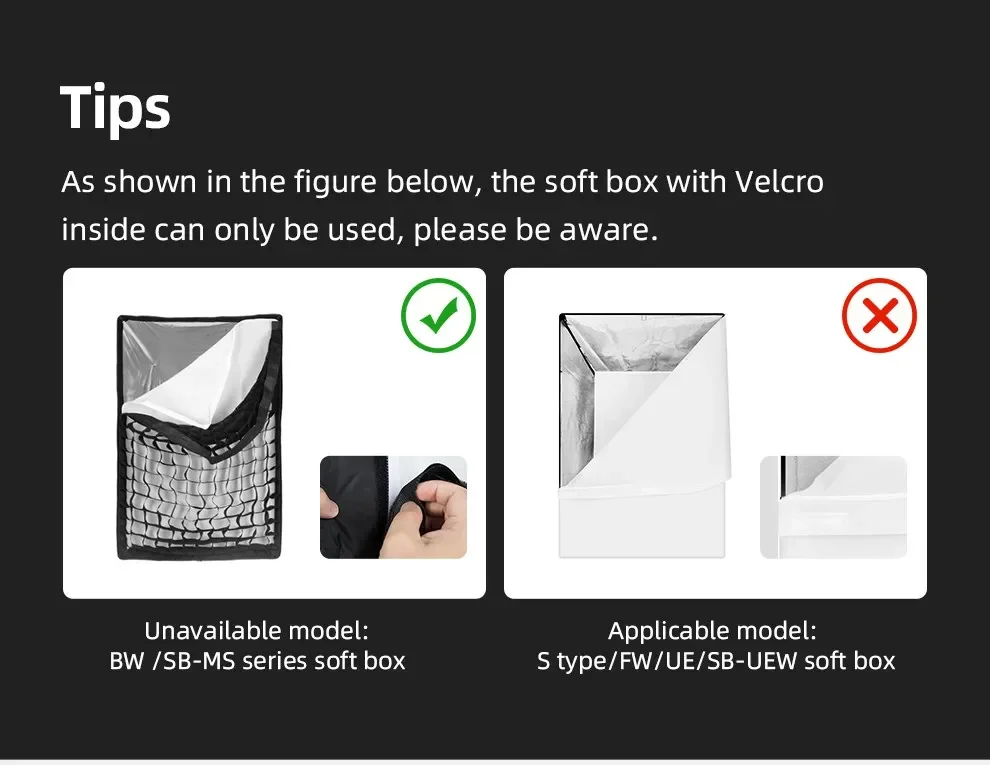 Description Picture 4 of itemGodox 60x90cm 70x100cm 80x120cm Photo Studio Honeycomb Grid for Godox Strobe Flash Light Square Umbrella Softbox (Grid Only)