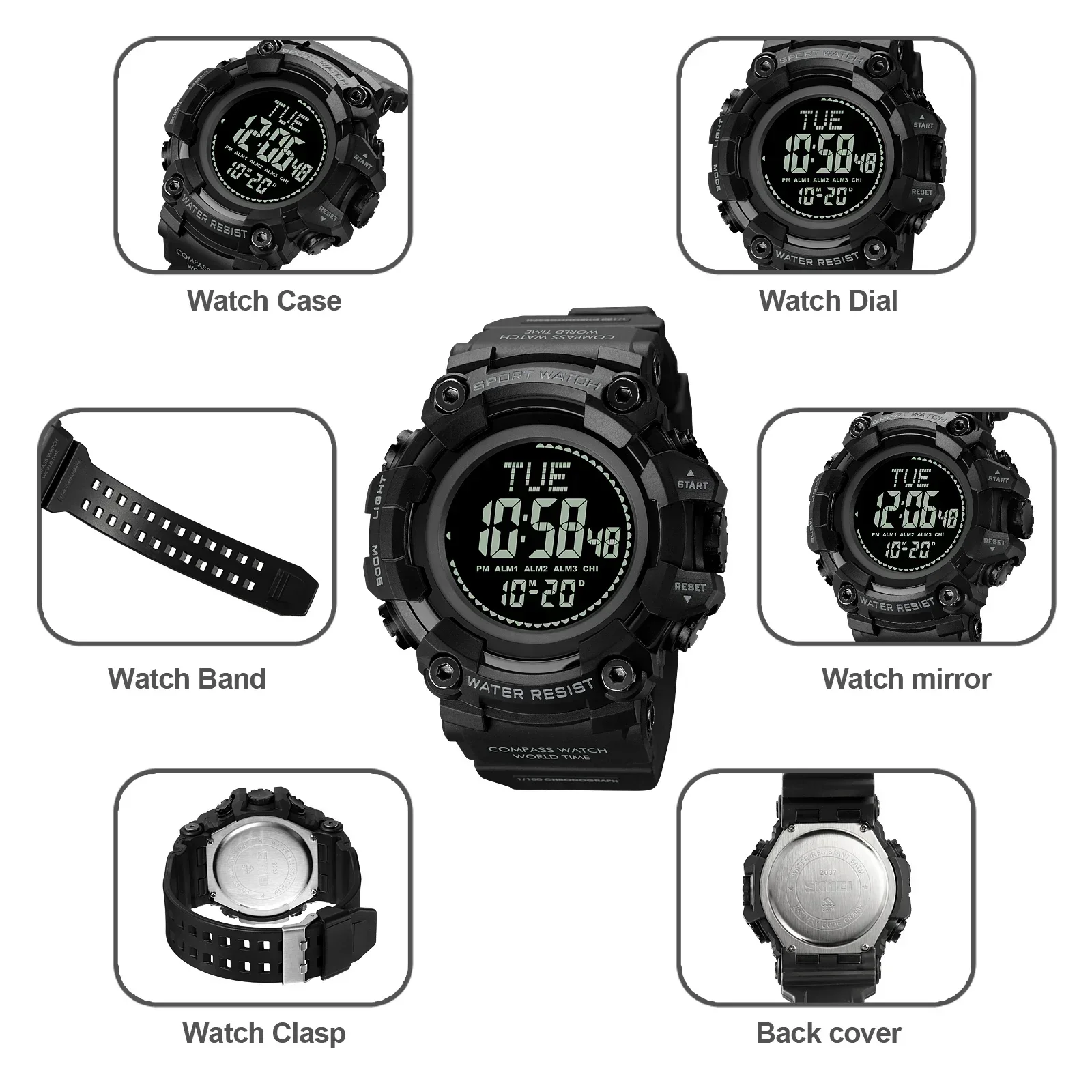 Waterproof Skmei 1358 User Manual Skmei 1358 Altimeter Weather